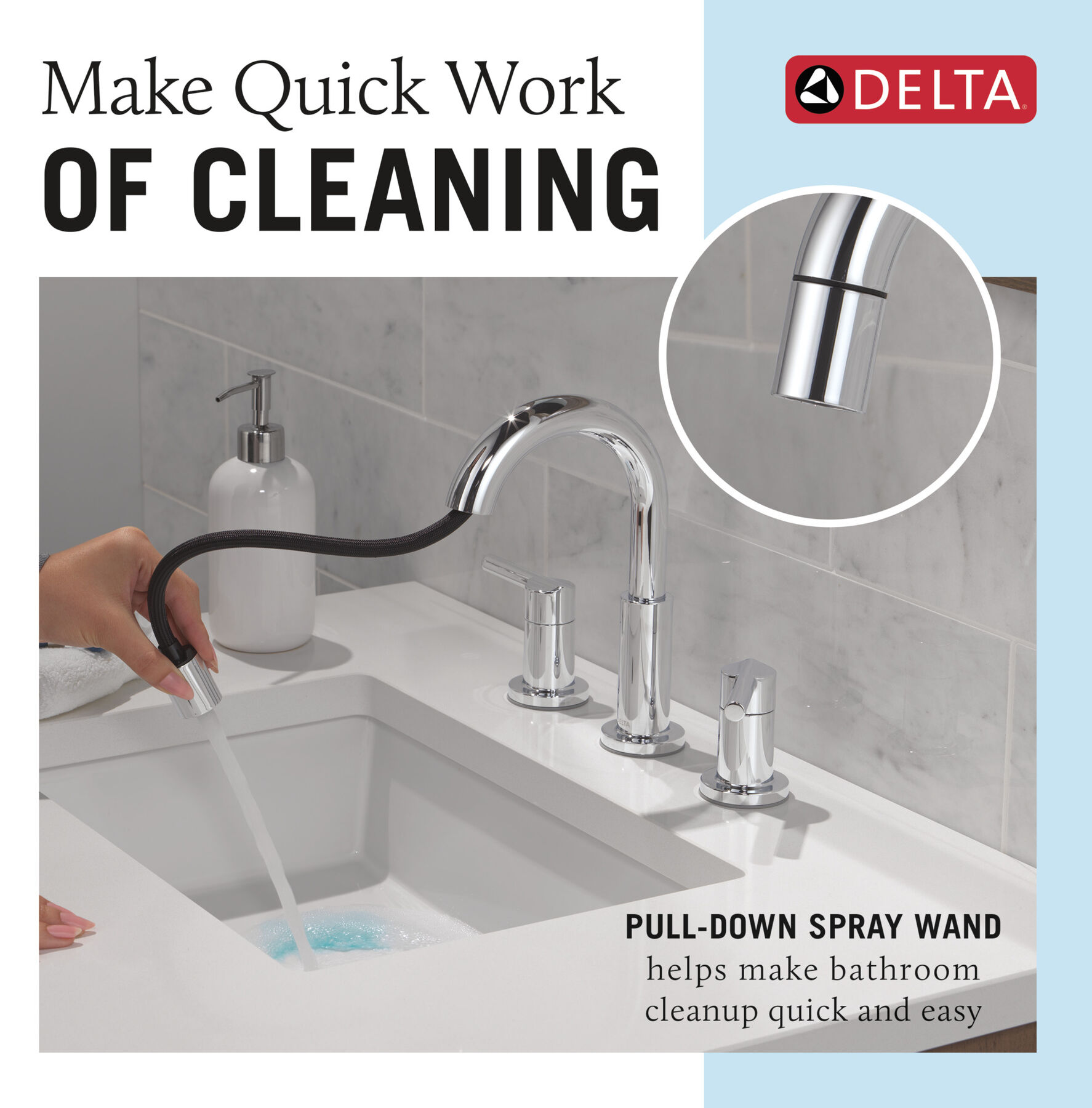 Llave para baño extensible independiente de dos manijas, imagen 8
