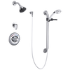 Universal Dual Shower Trim Diverter Hand Shower and Grab Bar