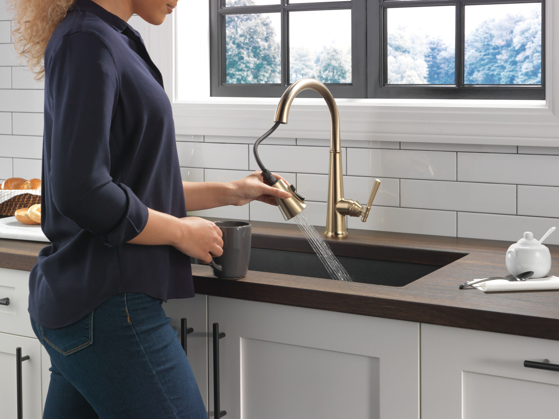 Llave para cocina extensible con ShieldSpray 1L (producto recertificado), imagen 2