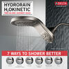 Ducha dos en uno H<sub>2</sub>Okinetic® HydroRain® In2ition® de 5 funciones