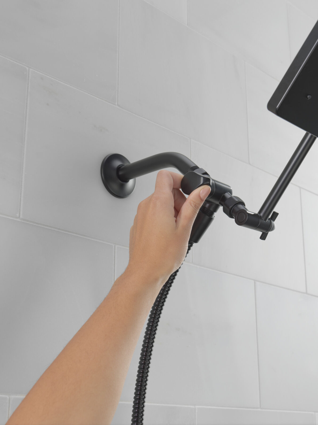 10 inch Raincan Shower Head & Hand Held Combo with Adjustable Extension Arm, image 6