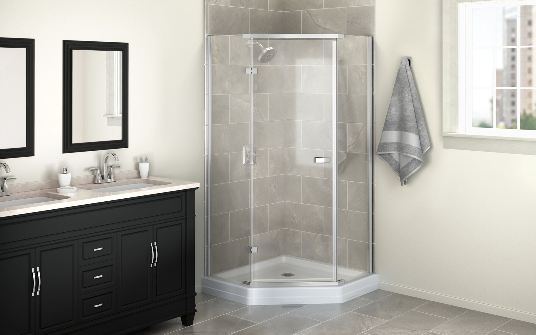 38x38 Corner Shower Bundle - Neo, image 2