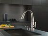 Llave de una manija con tubo de salida deslizable para cocina