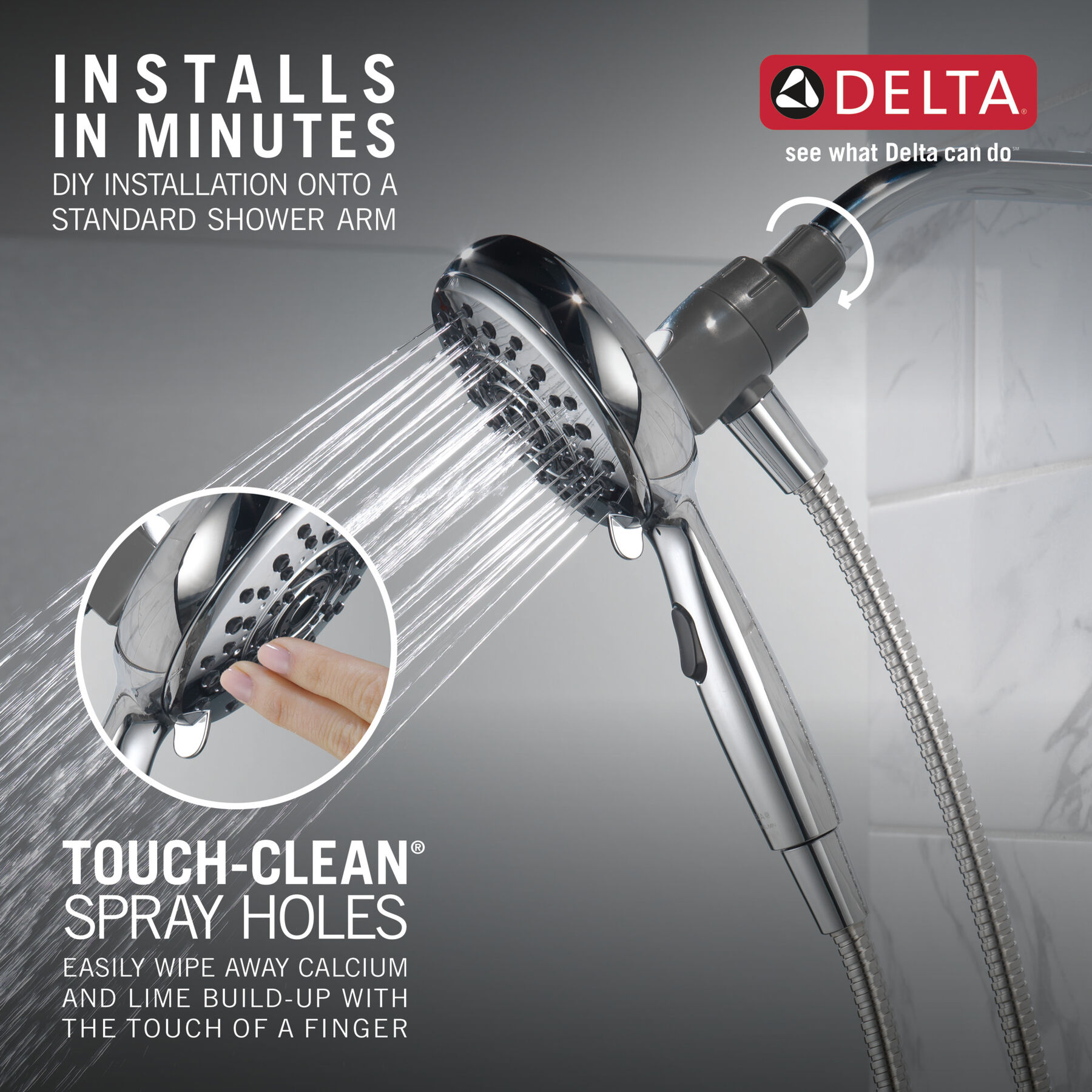 6-Setting SureDock® Magnetic Hand Shower, image 8