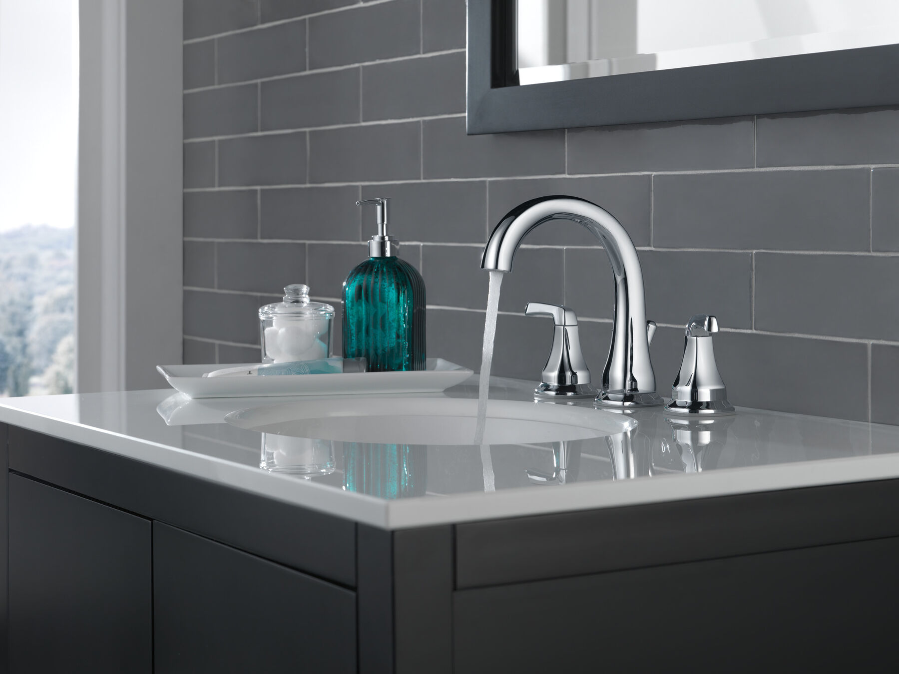 Llave para baño de extensión con dos manijas, imagen 3