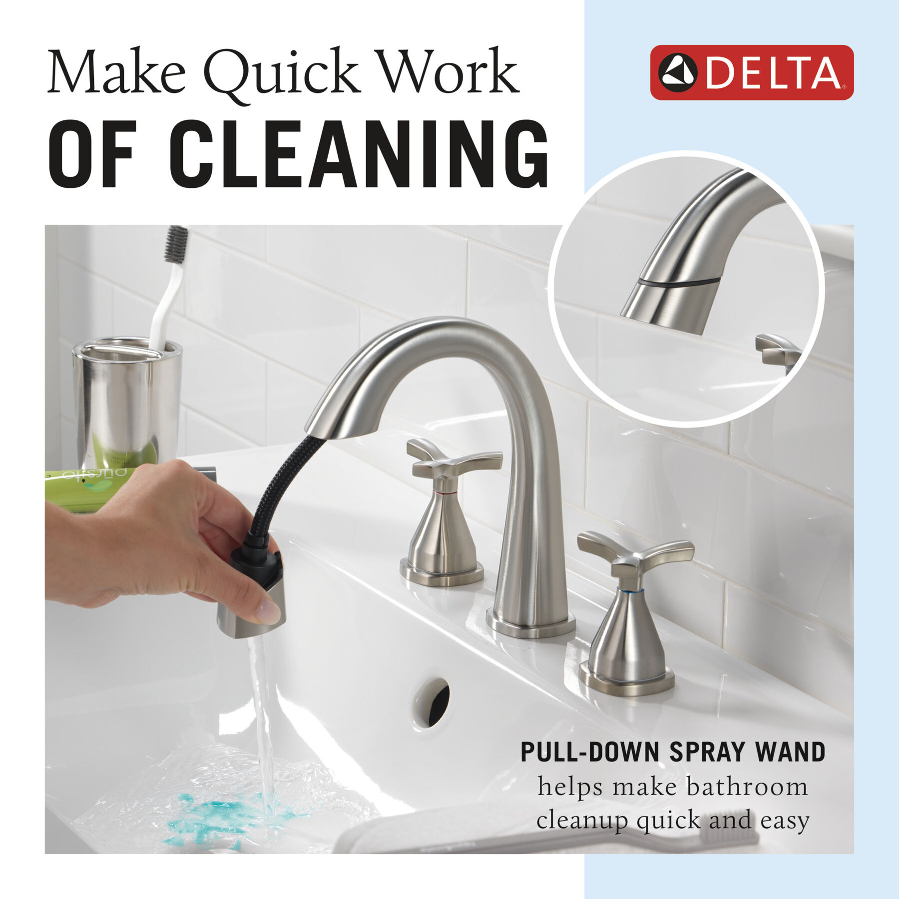Llave para baño extensible independiente de dos manijas, imagen 7