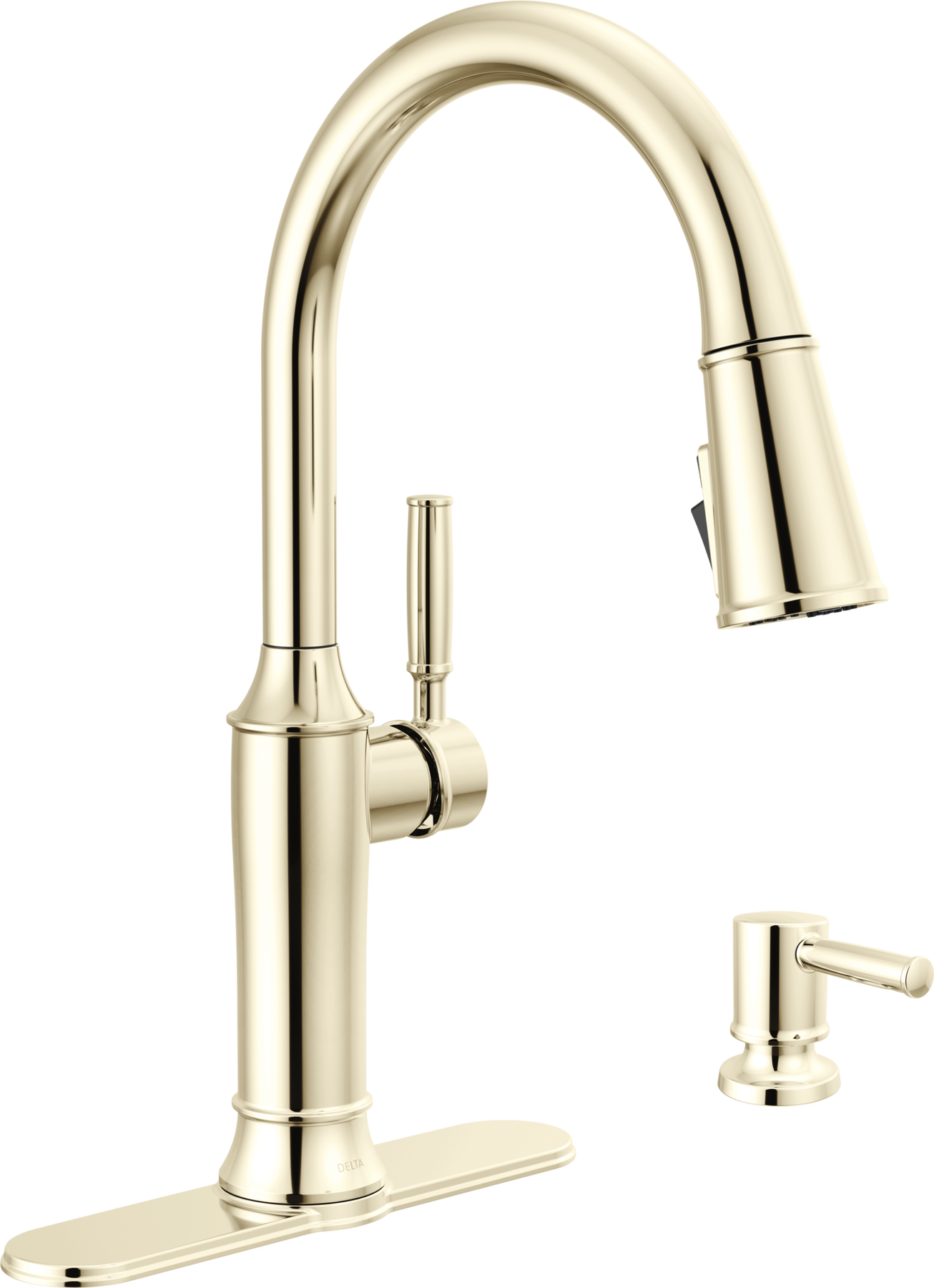 Pull-Down Kitchen Single Handle with Soap Dispenser Bundle, image 1