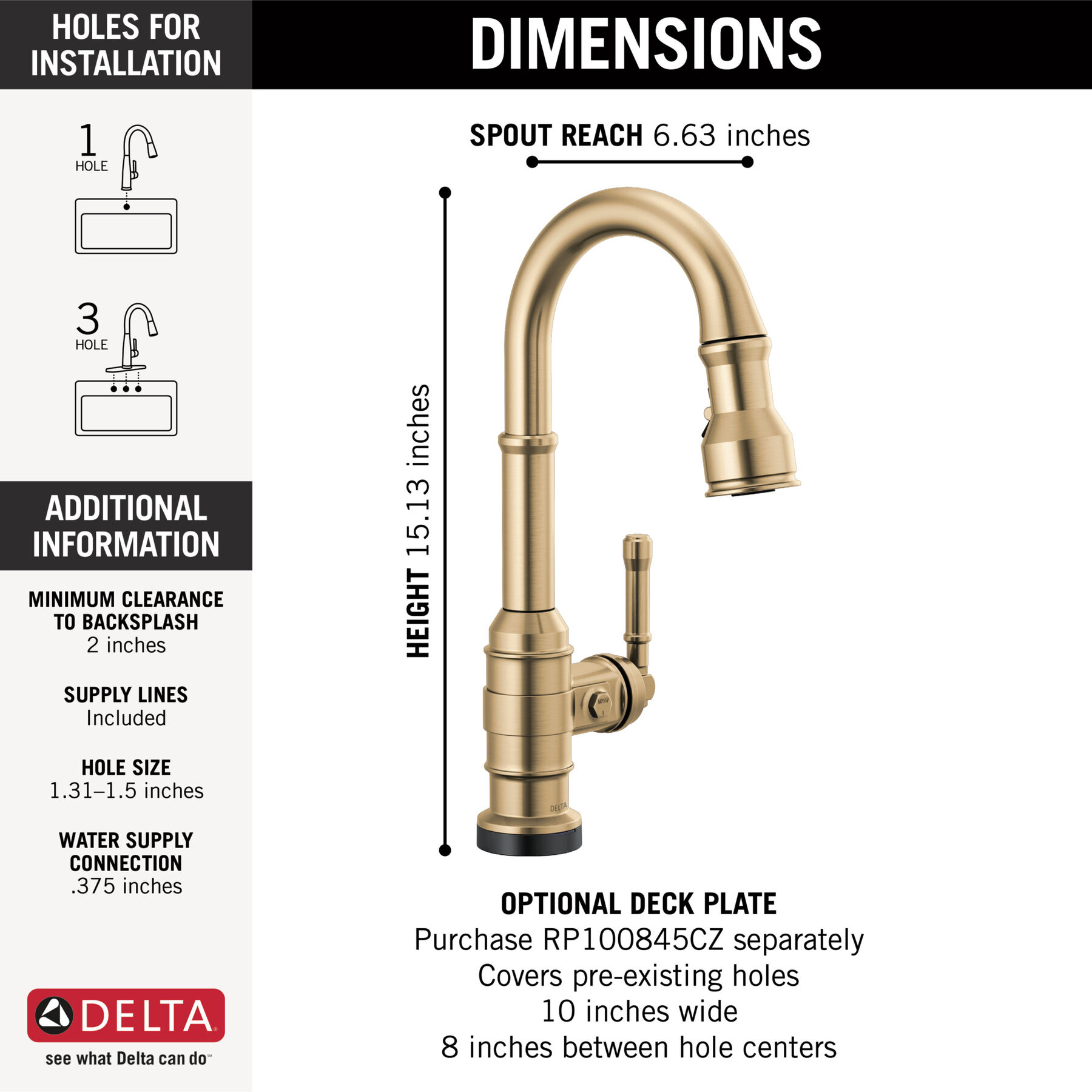 Touch2O® Bar / Prep Faucet with Touchless Technology, image 1