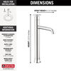Llave para baño monomando para vasija