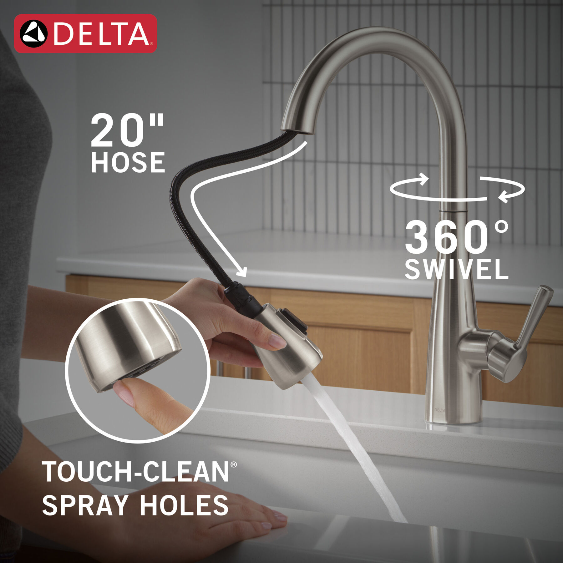 Llave para cocina monomando extensible, imagen 6