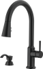 Llave para cocina monomando extensible con dispensador de jabón y tecnología ShieldSpray®