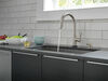 Single Handle Pull-Down Kitchen Faucet with Touch<sub>2</sub>O® Technology Technology and Soap Dispenser