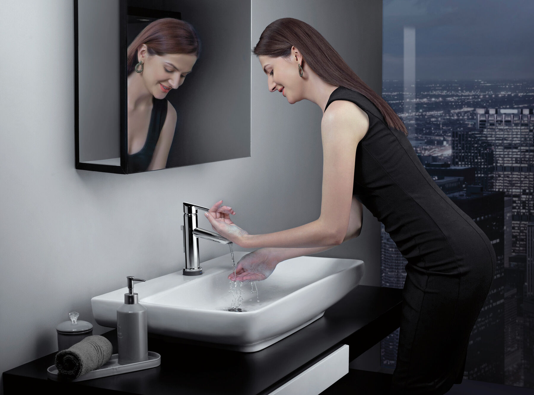 Llave para baño monomando con tecnología Touch<sub>2</sub>O.xt®, imagen 3