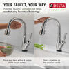 Touch<sub>2</sub>O® Technology Kitchen Faucet with Touchless Technology