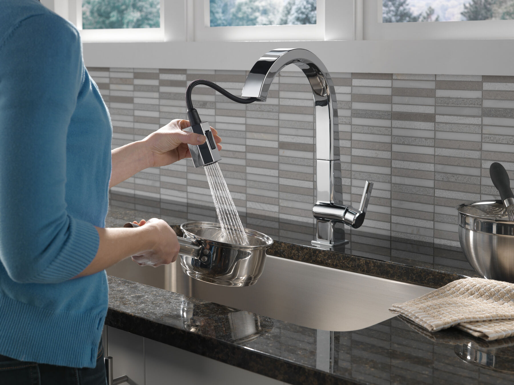 Llave para cocina monomando extensible, imagen 2