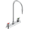 Two Handle 8 In Deck-mount Laboratory Mixing Faucet