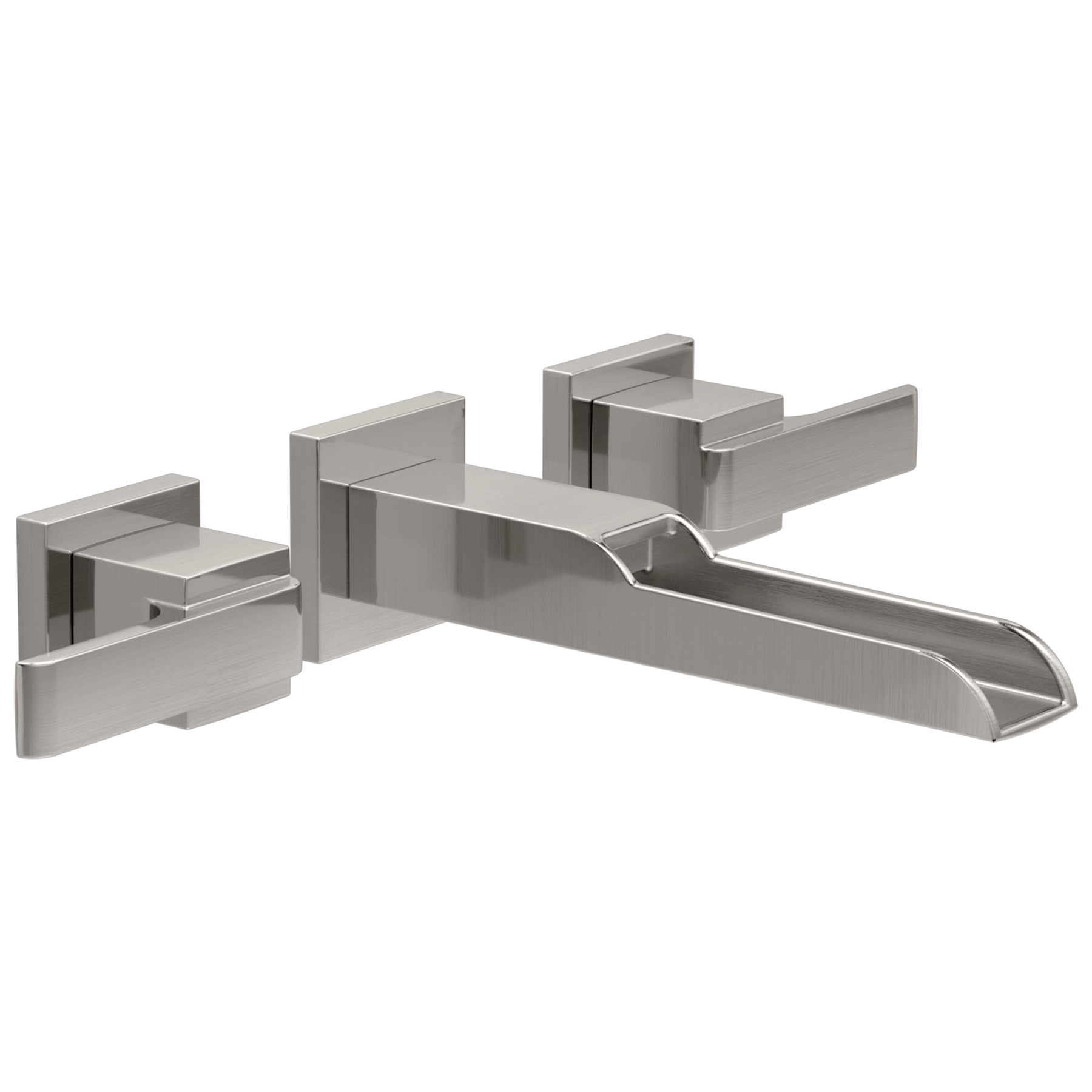 Accesorio para llave para baño acanalada de dos manijas de montaje en pared