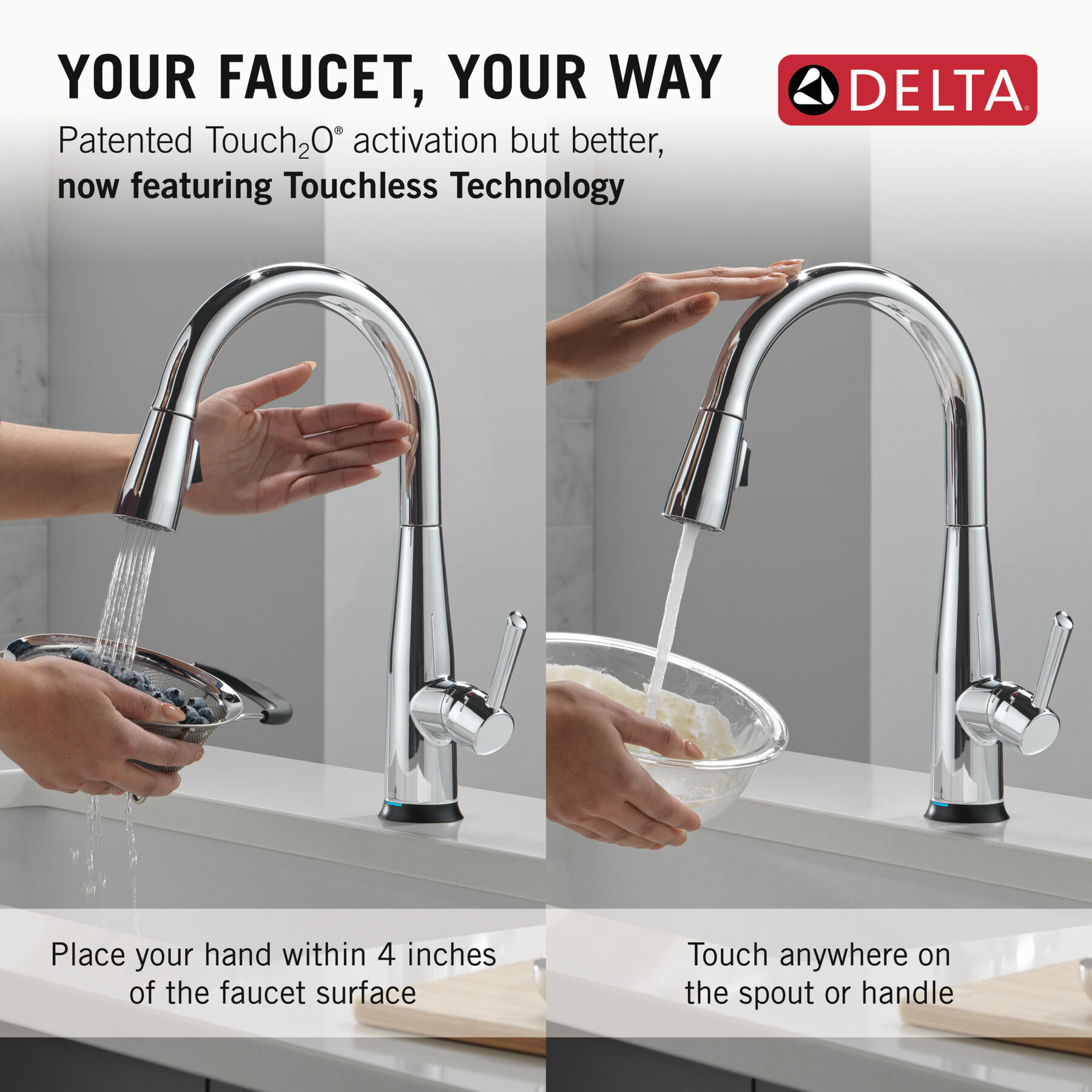 Touch<sub>2</sub>O® Technology Kitchen Faucet with Touchless Technology, image 11