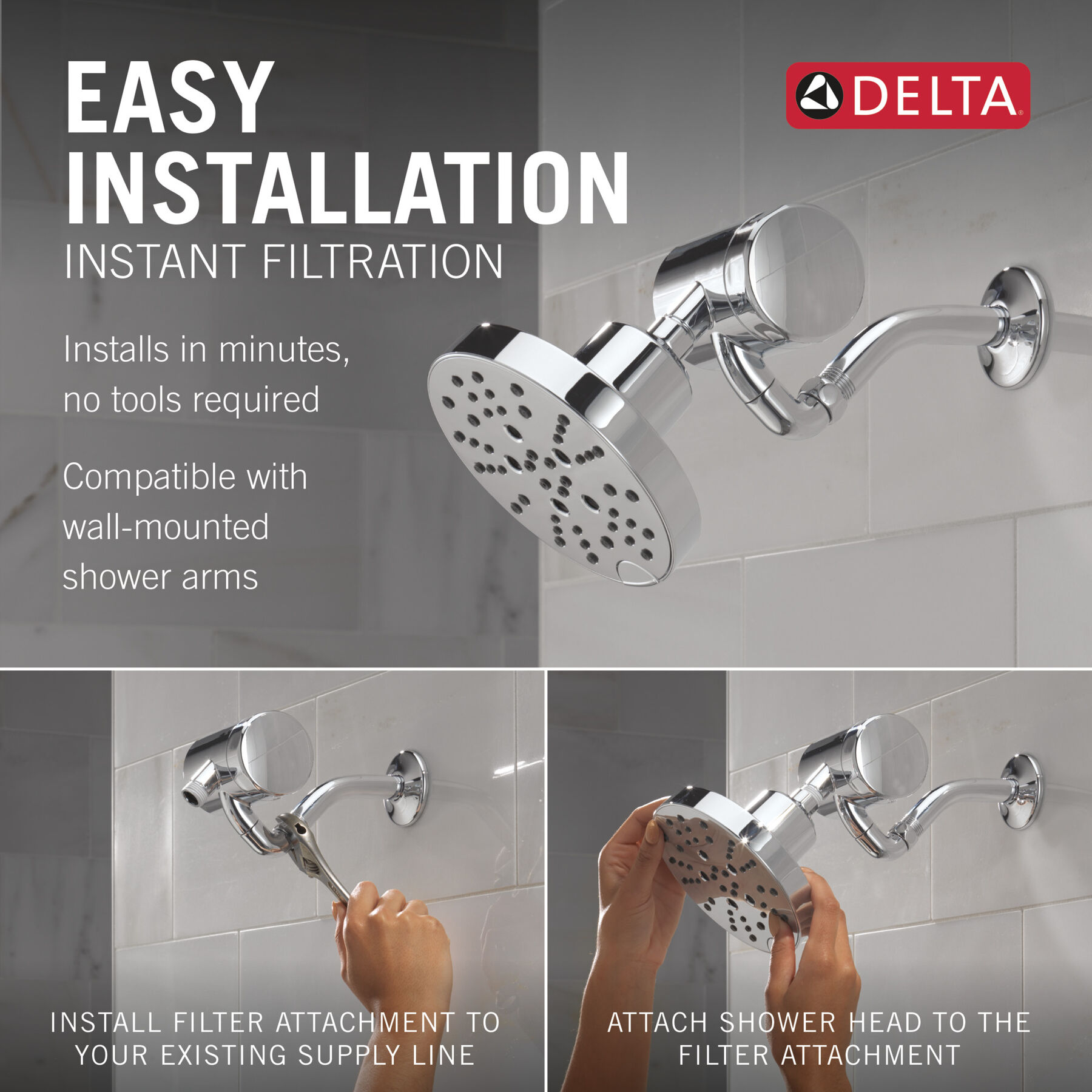 Premium Shower Filter with Shower Head Bundle, image 2