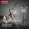 Llave para cocina monomando extensible con dispensador de jabón y tecnología ShieldSpray® (producto recertificado)