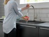 Single Handle Pull-Down Kitchen Faucet with Touch<sub>2</sub>O® Technology Technology and Soap Dispenser
