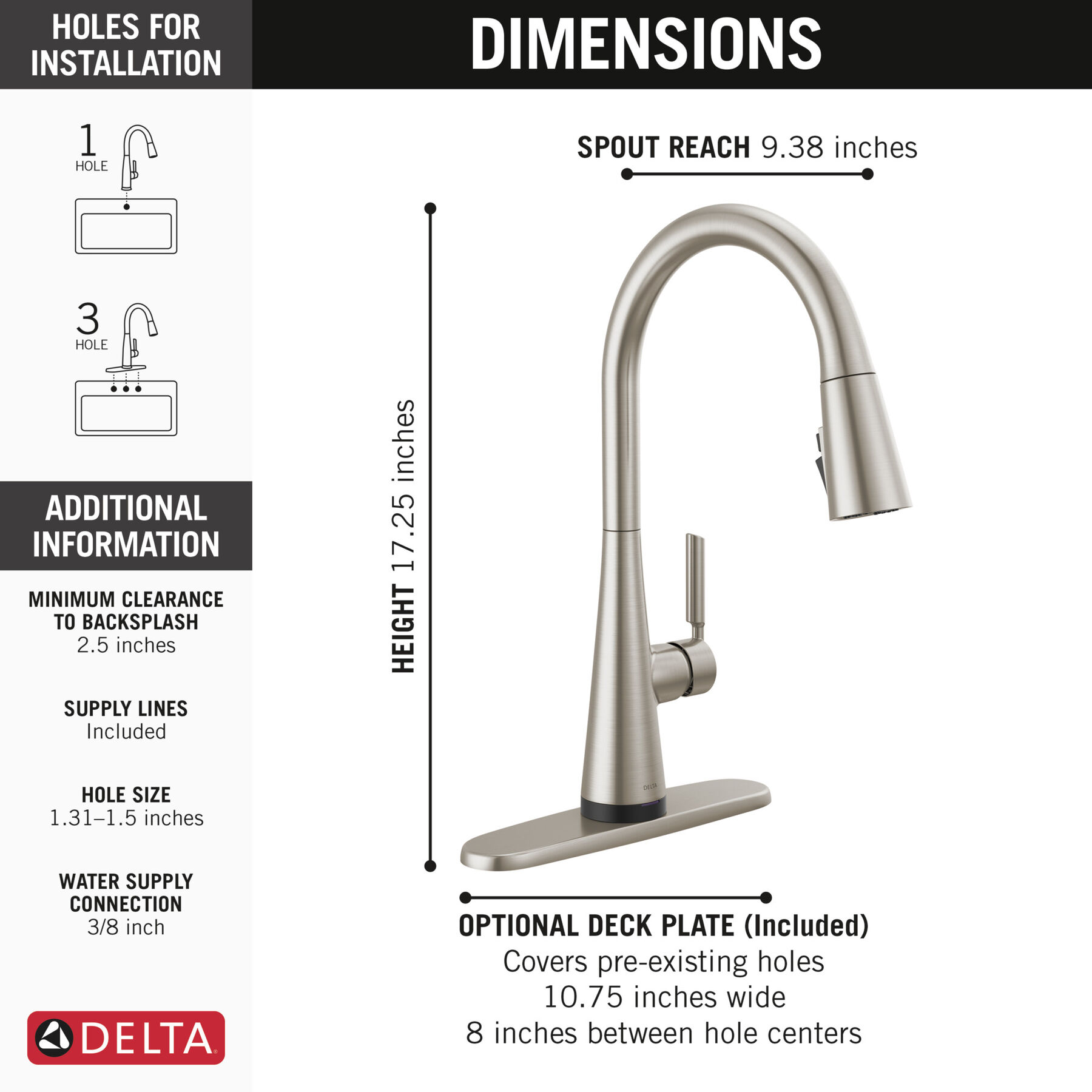 Llave para cocina monomando extensible con tecnologías Touch<sub>2</sub>O® y ShieldSpray®, imagen 3