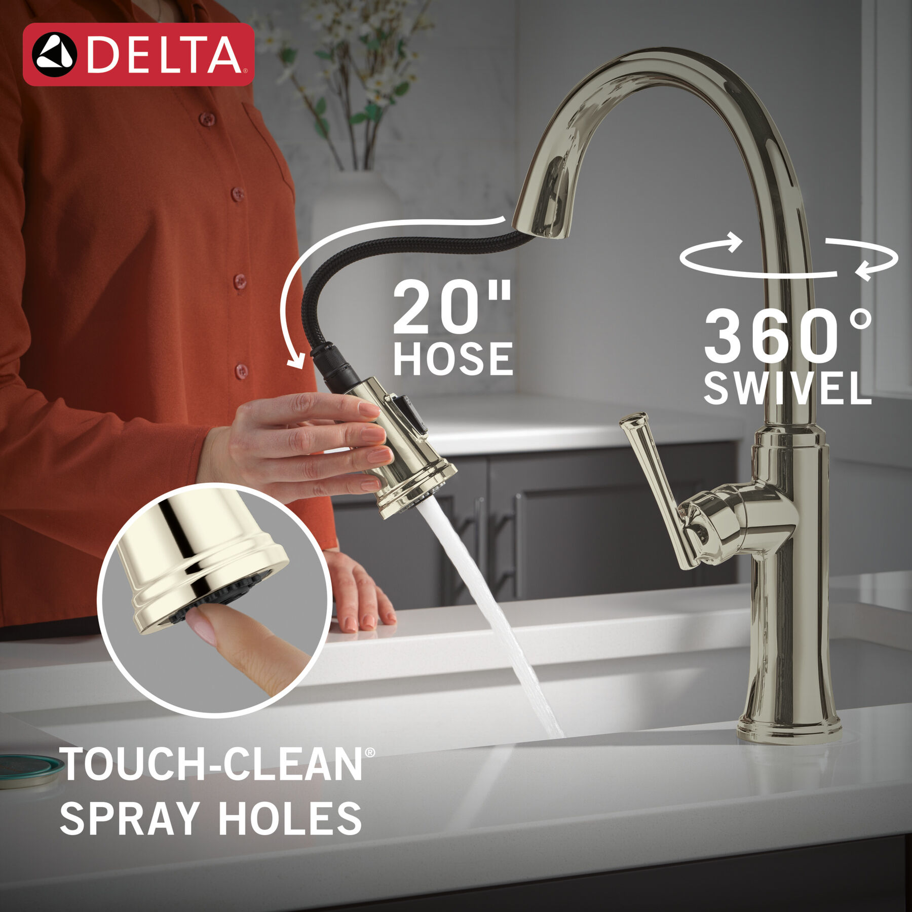 Llave para cocina monomando extensible, imagen 6