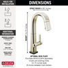 Llave deslizable monomando para barra/encimera con tecnología Touch<sub>2</sub>O