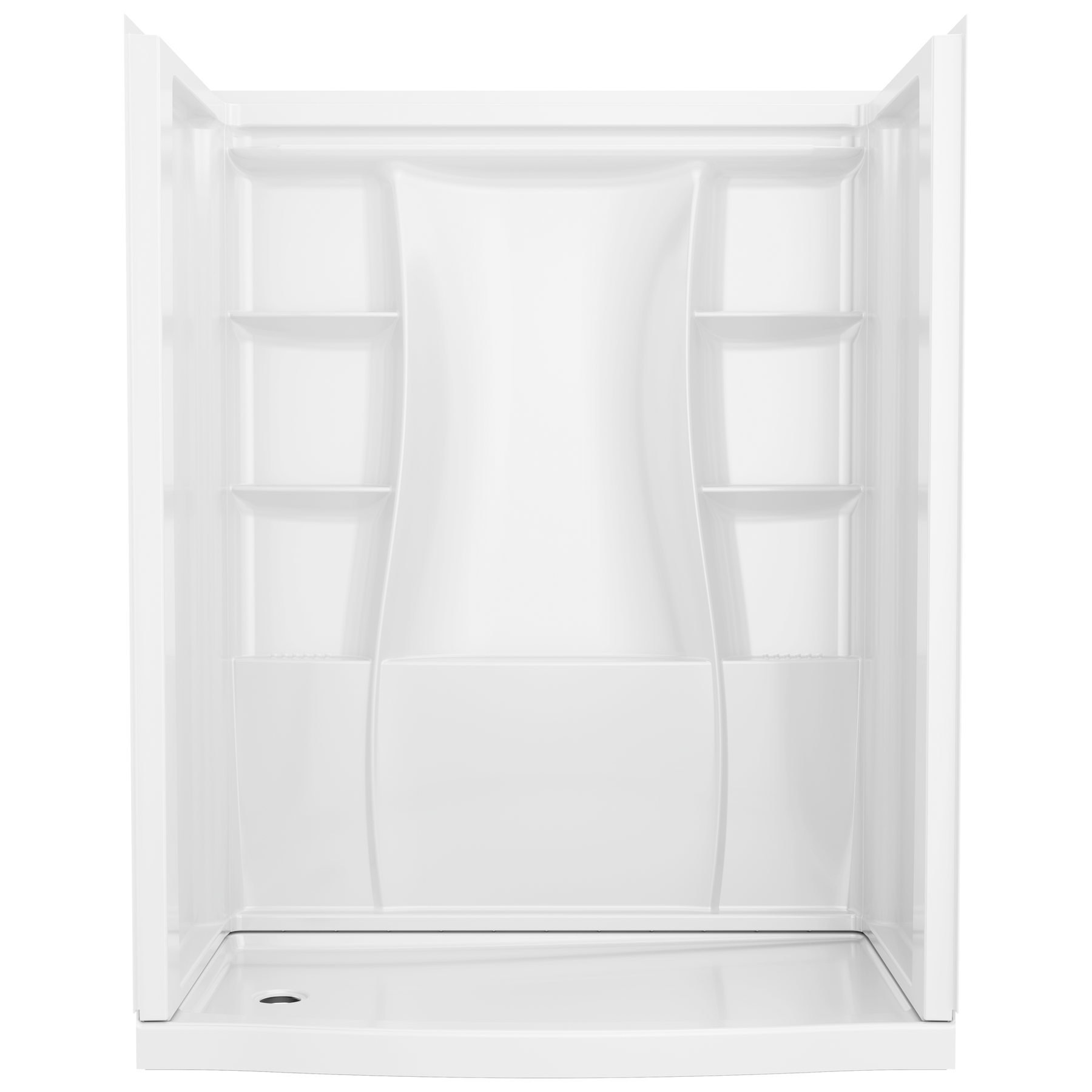 60x32 Alcove Shower Bundle without Door - Left Drain