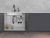 Llave de agua fría purificada redonda contemporánea