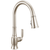 Llave de una manija con tubo de salida deslizable para cocina