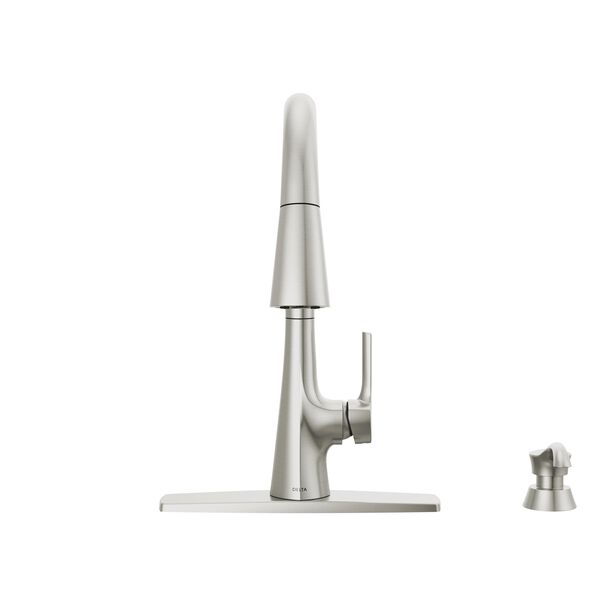 Llave para cocina monomando extensible con dispensador de jabón y tecnología ShieldSpray