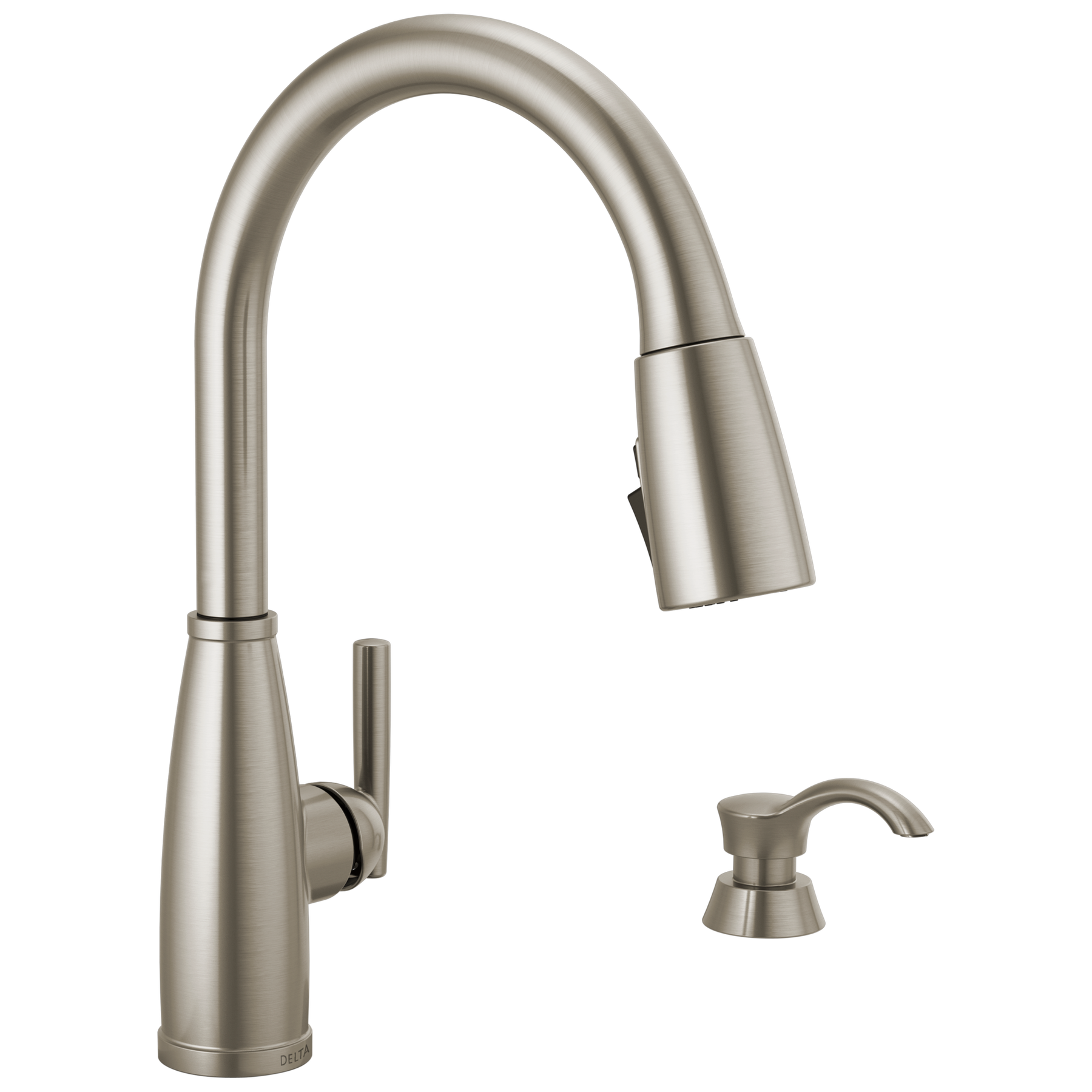 Llave para cocina monomando extensible con dispensador de jabón y tecnología ShieldSpray