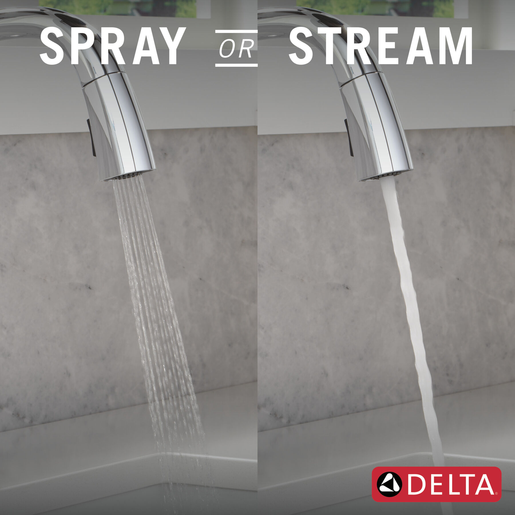 VoiceIQ® Single Handle Pull-Down Faucet with Touch<sub>2</sub>O® Technology, image 2
