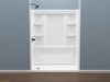 60x32 Alcove Shower Bundle with Trim and Drain - Left Drain