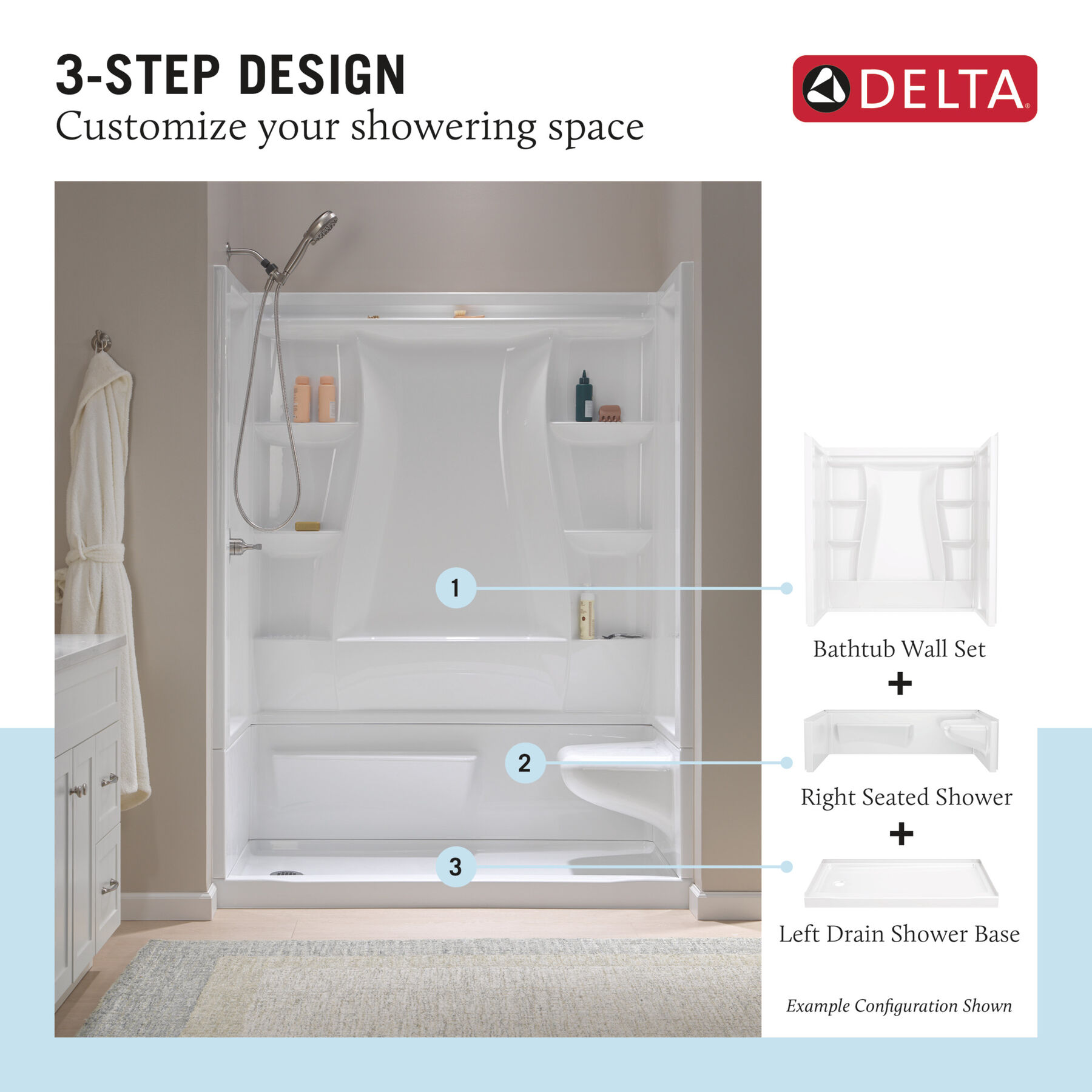60"x32" Classic 500 Bathtub Wall, image 8