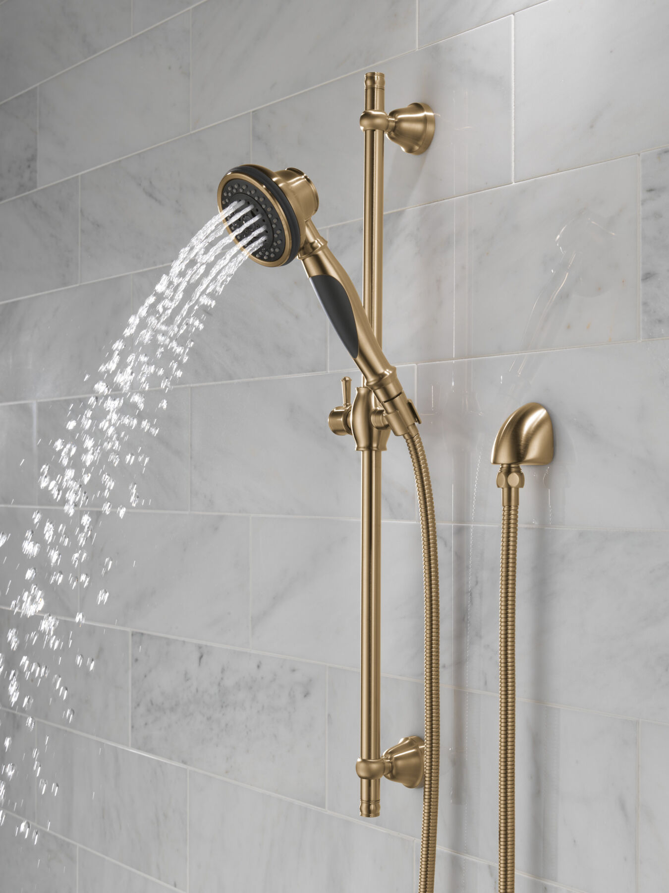 Ducha manual premium de 3 funciones con barra deslizante, imagen 1