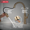 Llave de una manija con tubo de salida deslizable para cocina