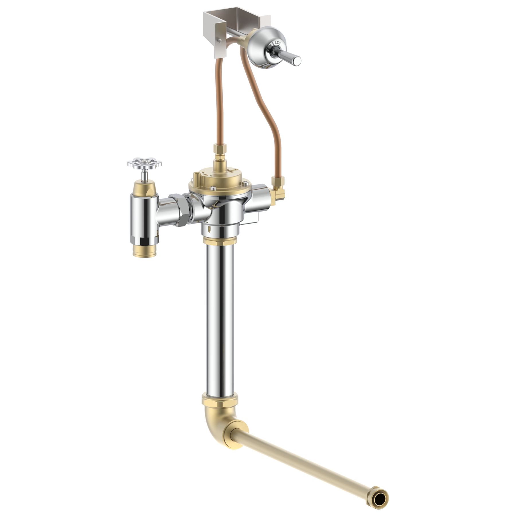 Manual Concealed Urinal Flush Valve