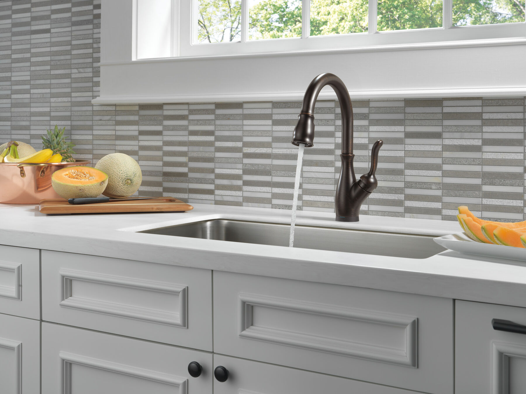 Llave para cocina monomando extensible con tecnologías Touch<sub>2</sub>O® y ShieldSpray®, imagen 11