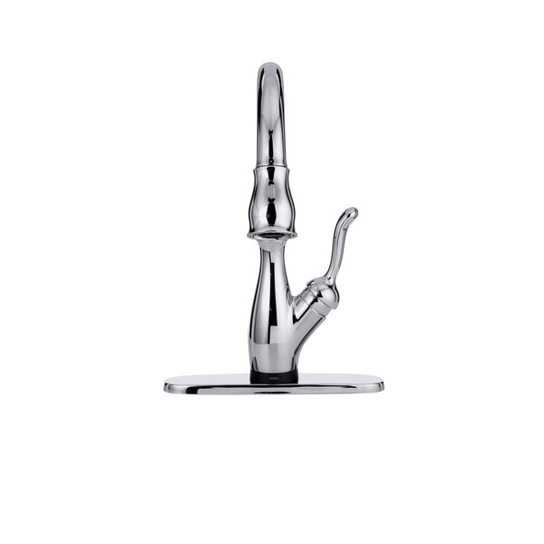 Touch2O with Touchless and VoiceIQ® Technology Single Handle Pull-Down Kitchen Faucet with Soap Dispenser