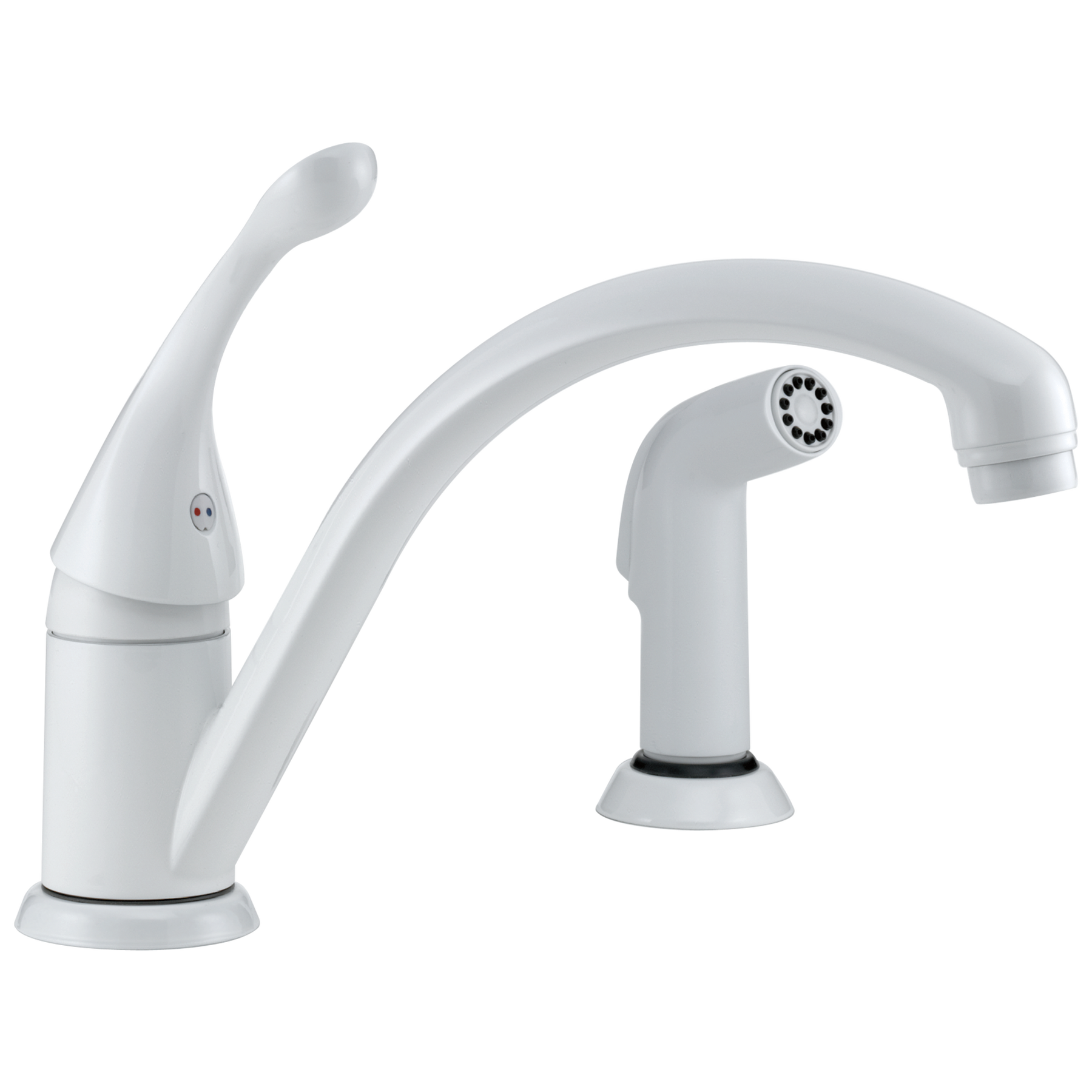 Llave para cocina de una manija con rociador