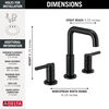 Widespread Lavatory Faucet with Shower Trim Bundle - 14 Series