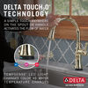 Llave para cocina monomando extensible con tecnologías Touch<sub>2</sub>O® y ShieldSpray®
