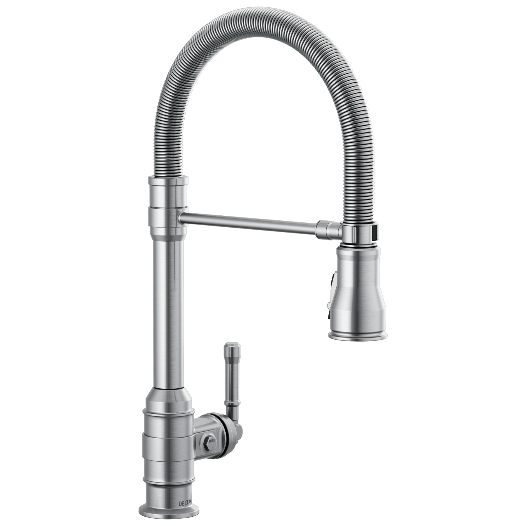 Llave monomando deslizable para cocina con salida con resorte