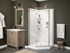 Shower Base with Wall and Enclosure Bundle