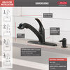 Llave extensible para cocina de una manija con dispensador de jabón