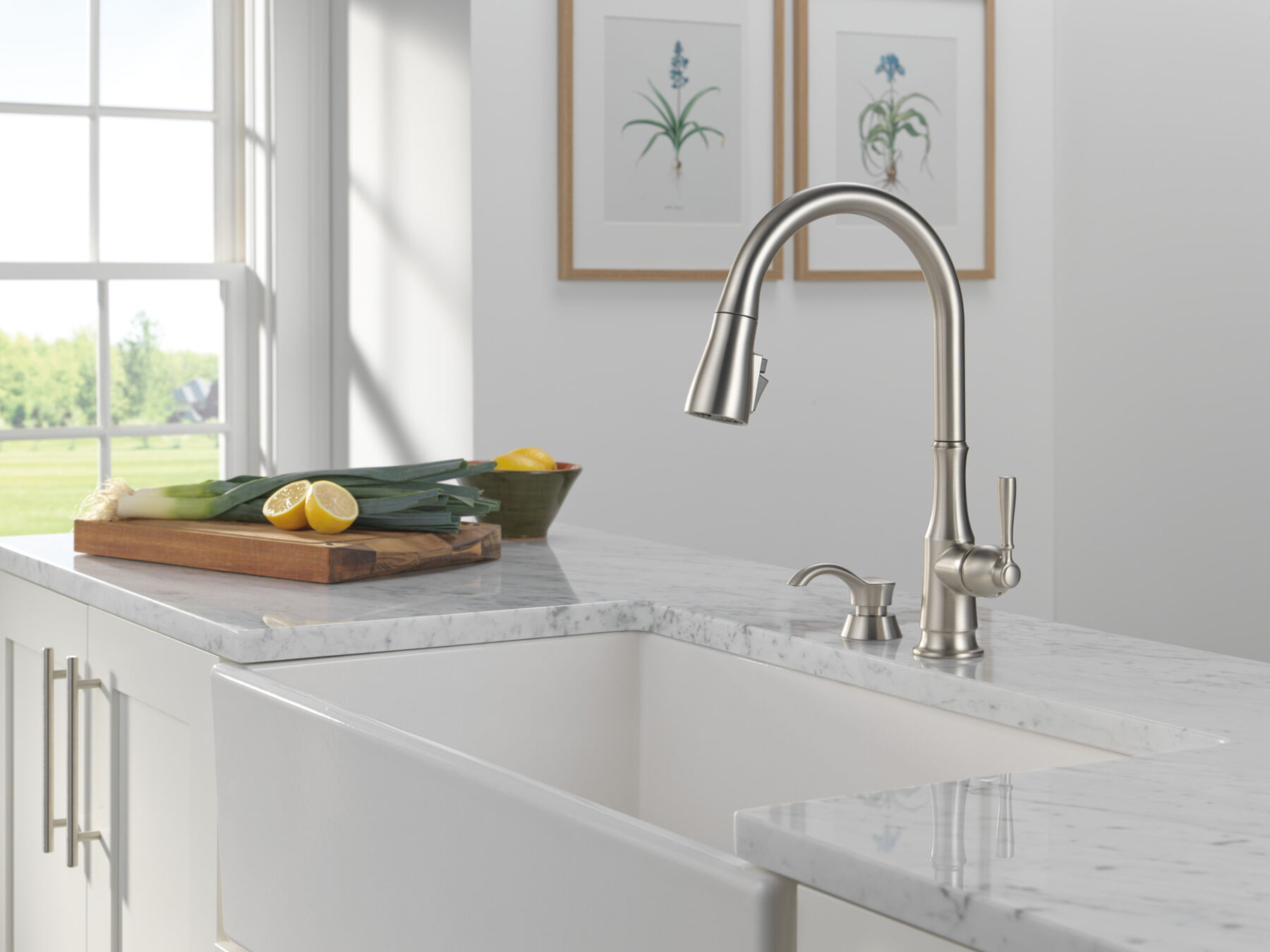 Llave para cocina monomando extensible con dispensador de jabón y tecnología ShieldSpray, imagen 10