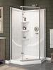 Shower Base with Wall and Enclosure Bundle