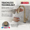 Llave para barra/preparación de alimentos Touch2O® con tecnología Touchless